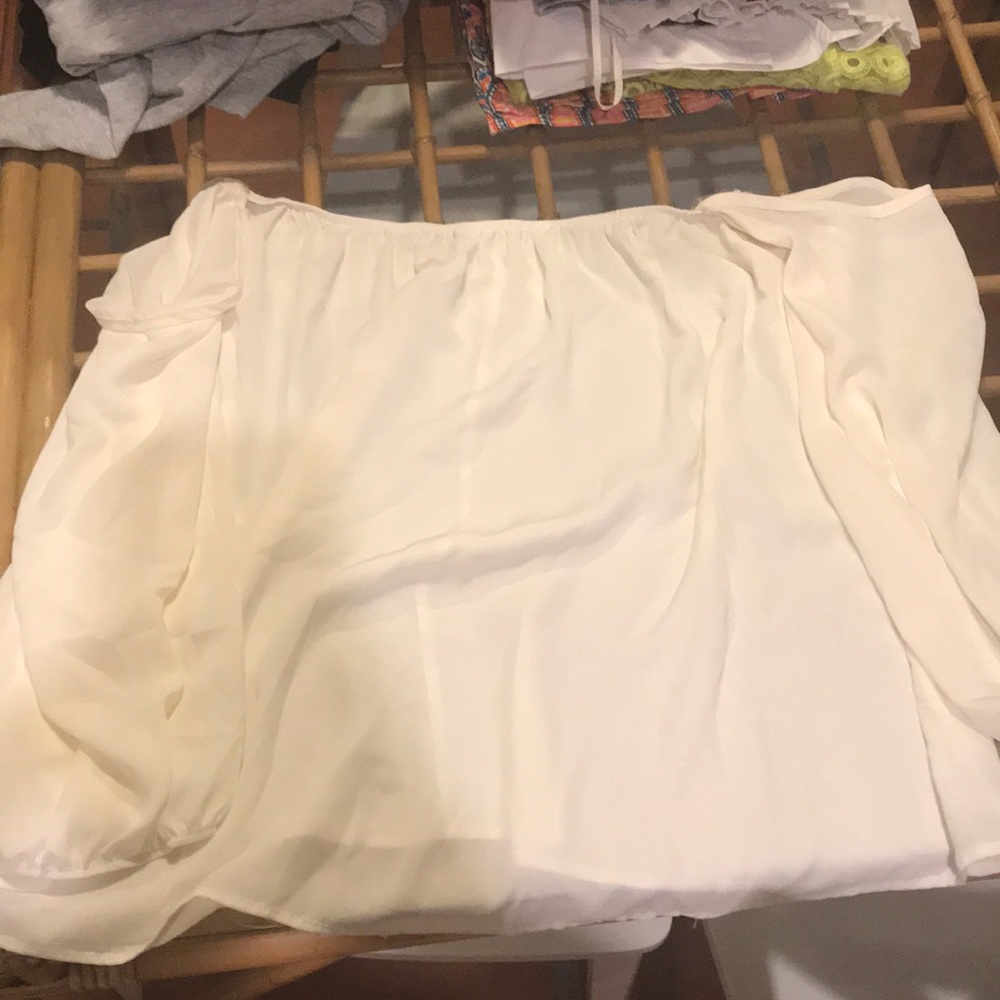 Cream Off-The-Shoulder Top